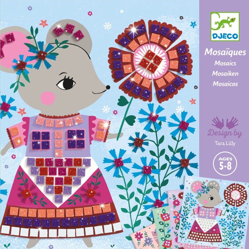 Radošais mozaīku komplekts “Mīļie mājdzīvnieki” | Djeco