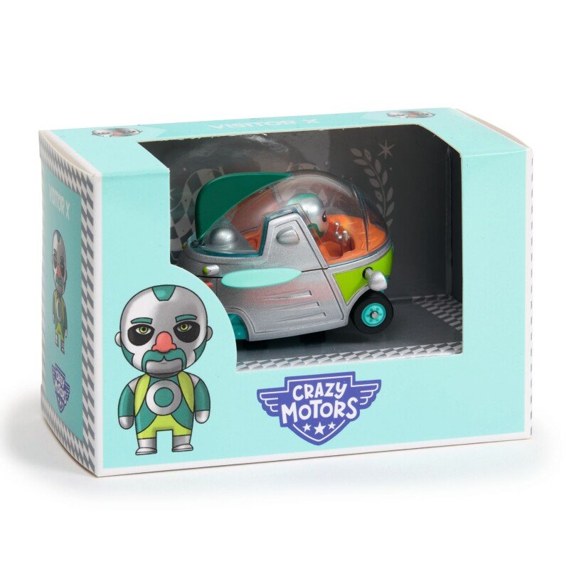 Crazy Motors Visitor X Metal Toy Car with Driver