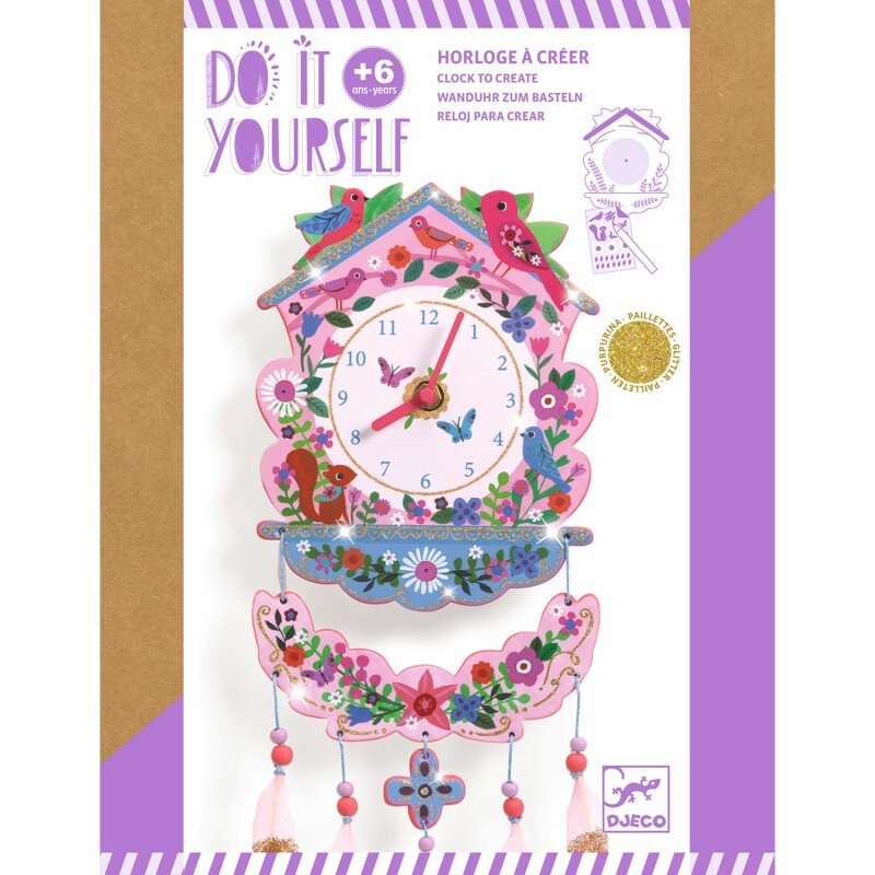 Radošais komplekts “Dari pats” – Sienas pulkstenis Dzeguze bērniem (6+)