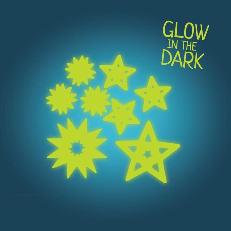 Glow in the Dark Star Wall Stickers – Magic Moments (8 pcs)