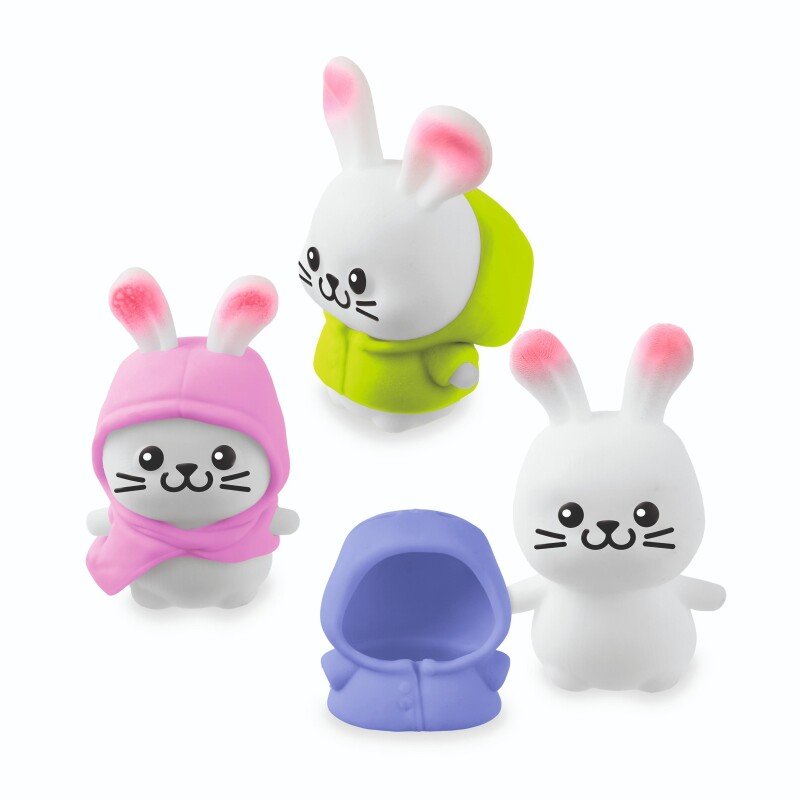 Mini antistresa rotaļlieta “Trusis ar tērpu” – squishy (3 dizaini)