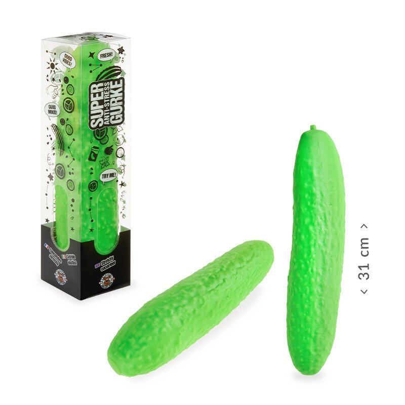 XXL Stress Relief Squishy Toy – Stretchy Cucumber (31 cm Anti-Stress Toy)