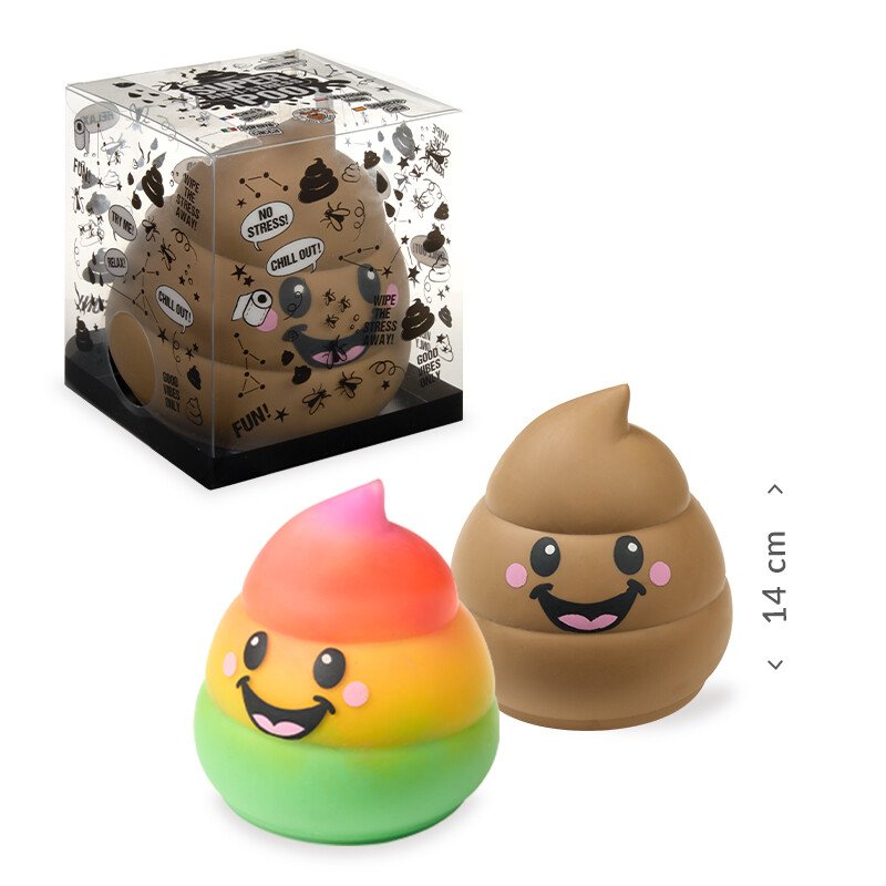 XXL Poop Squishy Toy – Funny Stress Relief Toy (2 Designs, Large Anti-Stress Squeeze)