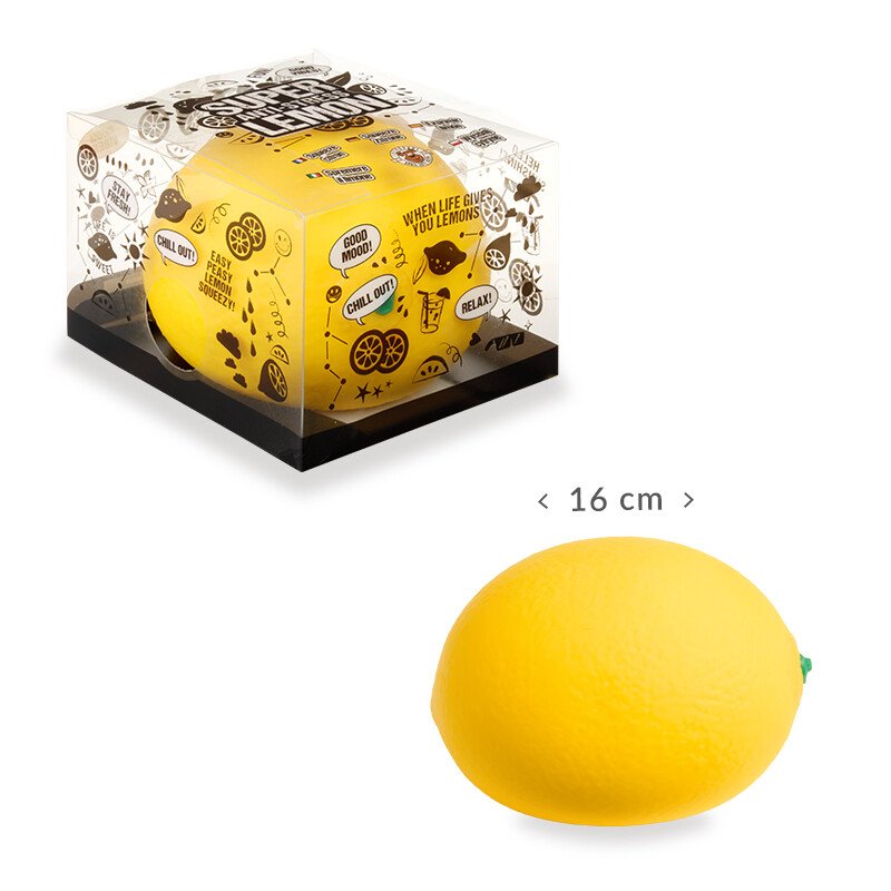 XXL Lemon Stress Ball – Super Soft Squishy 16 cm