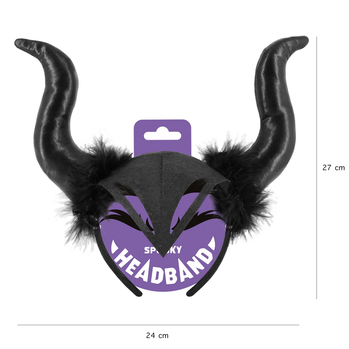 Halloween Devil Horn Headband – 27 × 23 cm