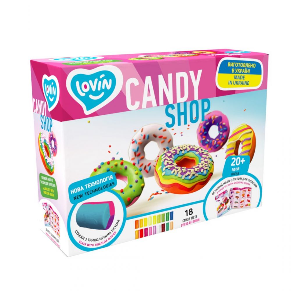 LOVIN' Candy Shop Play Dough Set, 36 Pieces, 3+