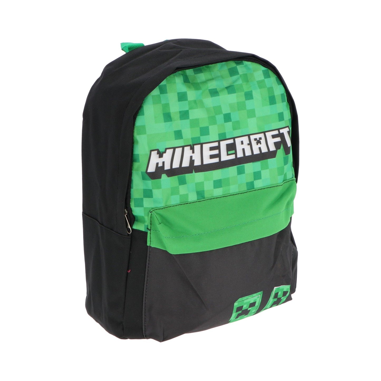 Minecraft Creeper bērnu mugursoma, 30 cm – pirmsskolas vecuma bērniem, zaļa & melna