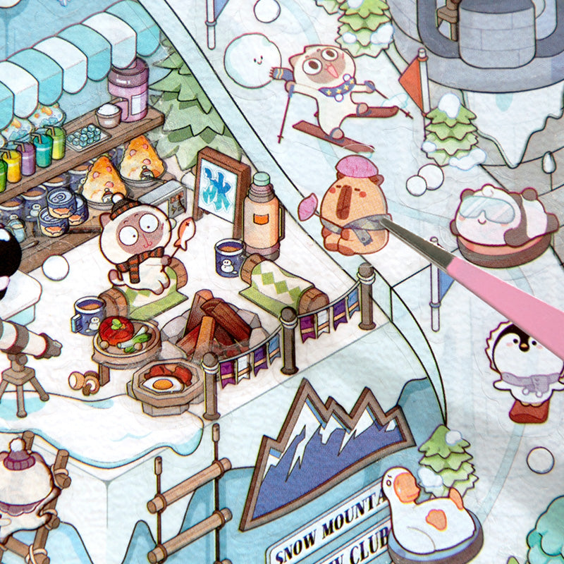 Funny Scenery Stickers - Creative Scenery Sticker Set