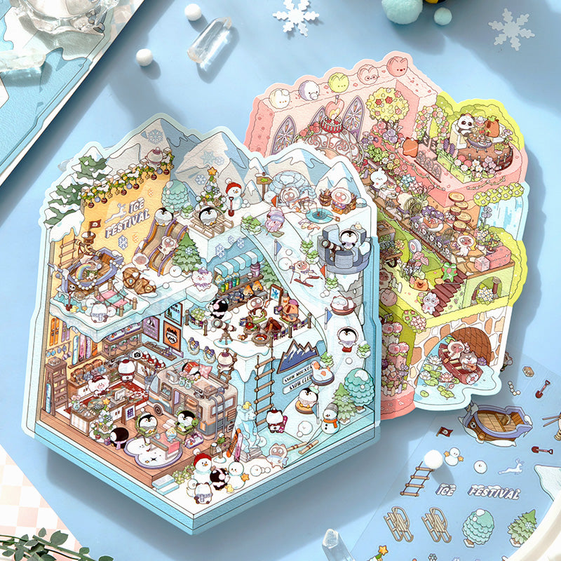 Funny Scenery Stickers - Creative Scenery Sticker Set
