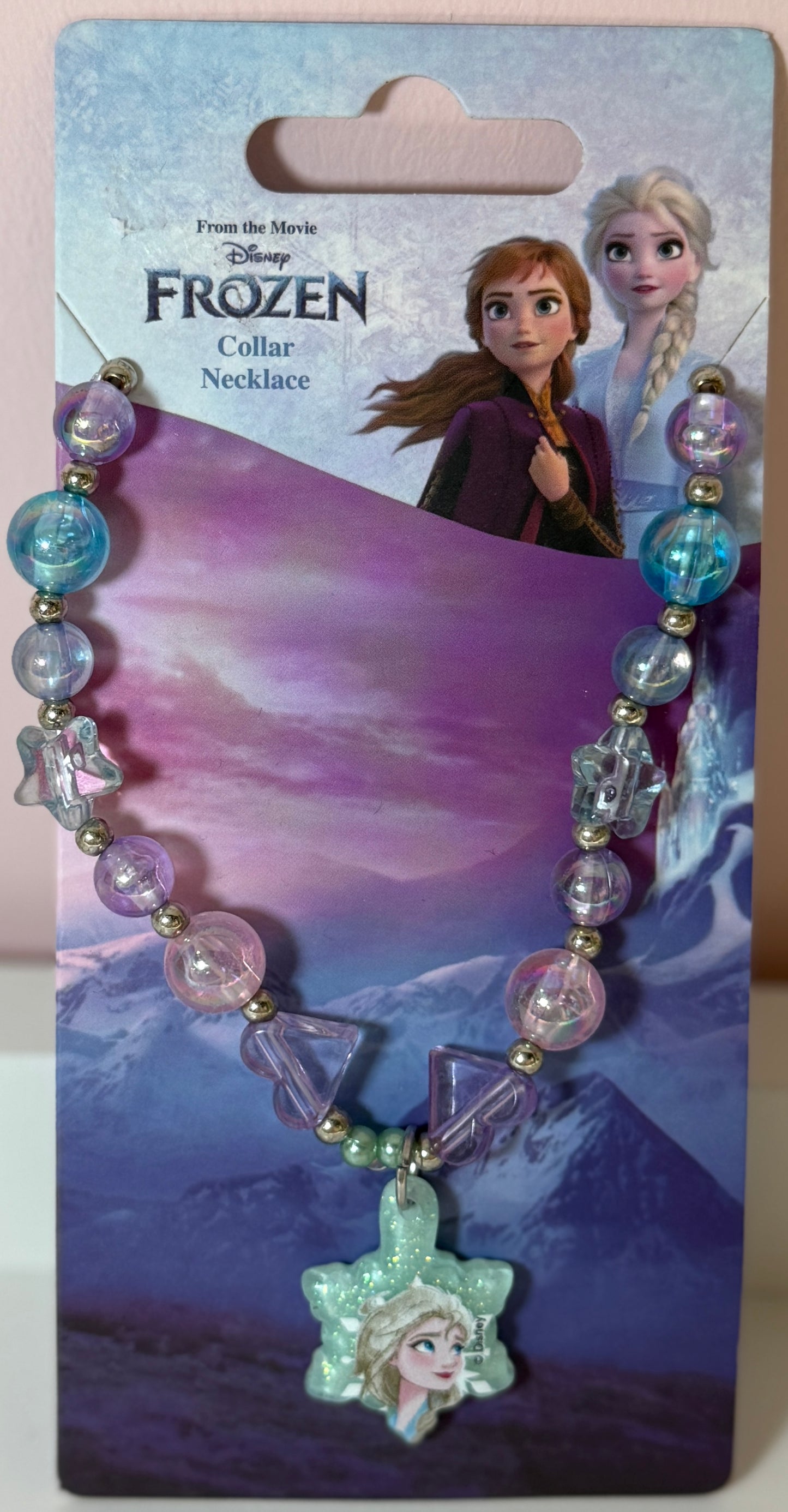 Frozen Necklace – Beaded Elsa Pendant for Girls