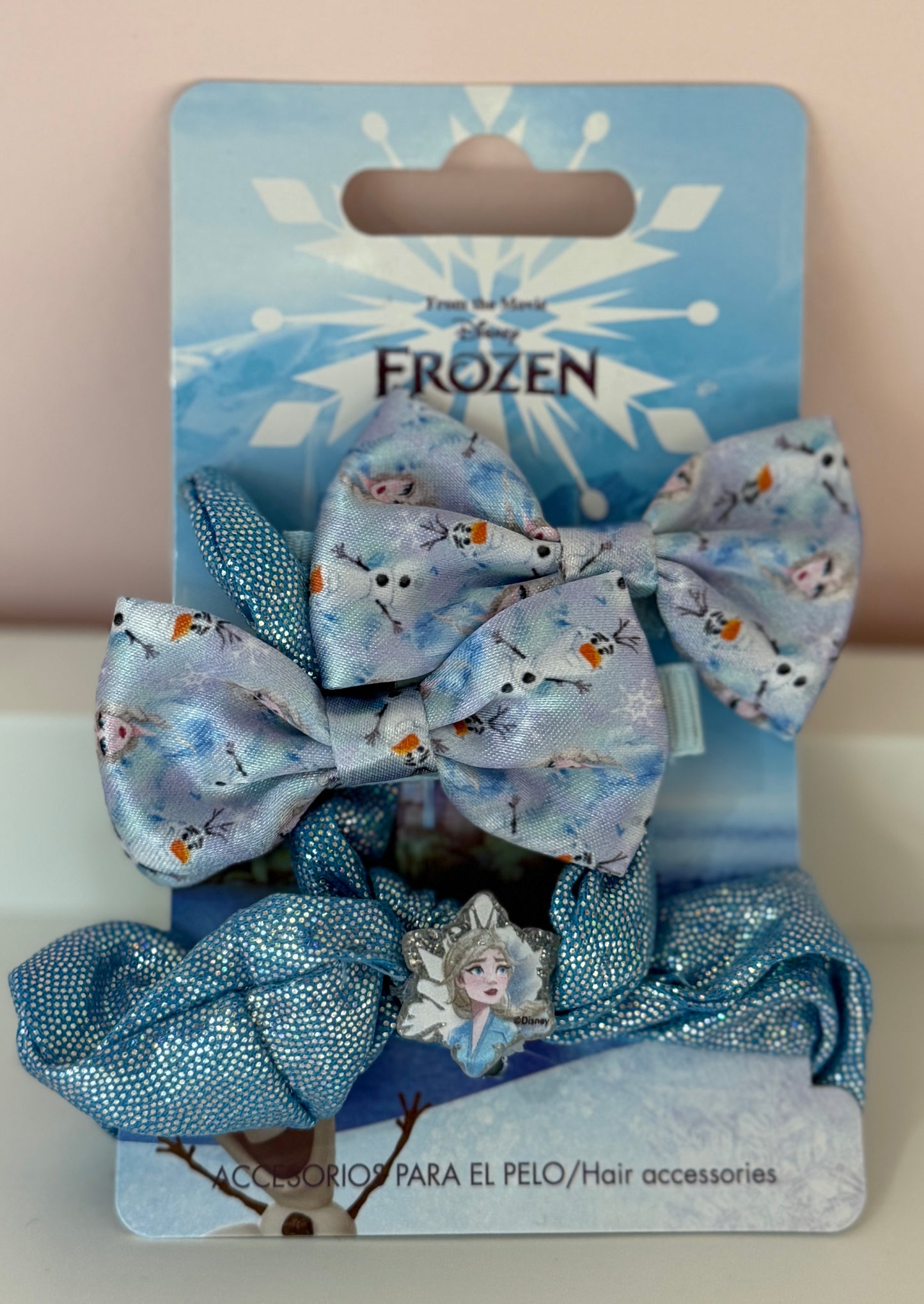Набор для волос Frozen – заколки с Эльзой и Олафом + резинка