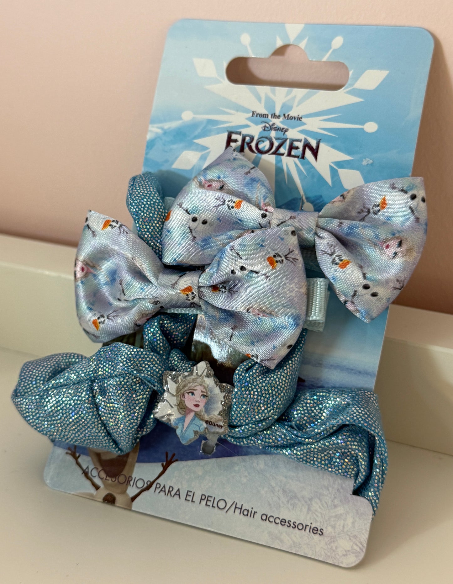 Набор для волос Frozen – заколки с Эльзой и Олафом + резинка