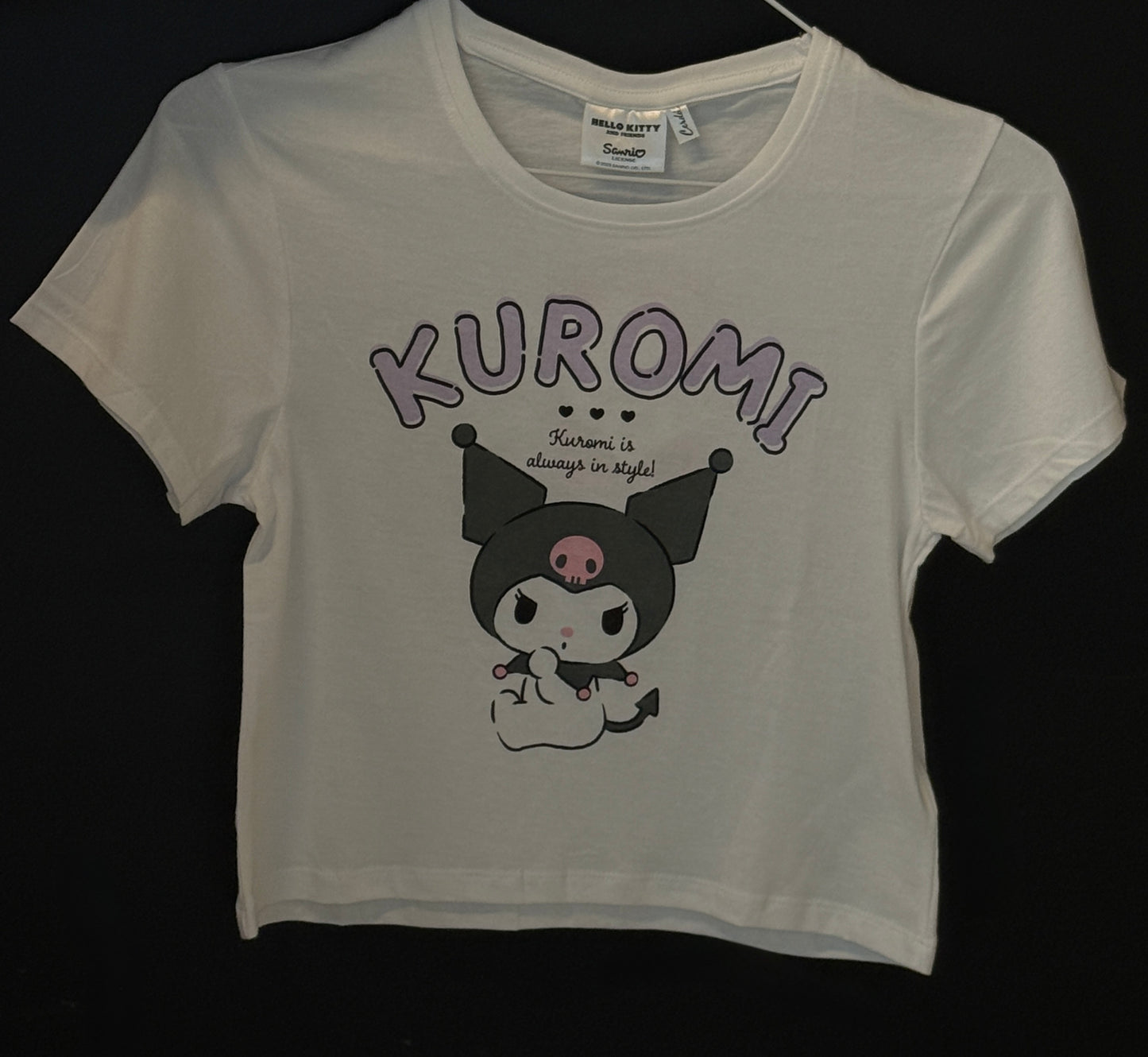 Kuromi T-Shirt for Girls – Cute Sanrio Cotton Tee