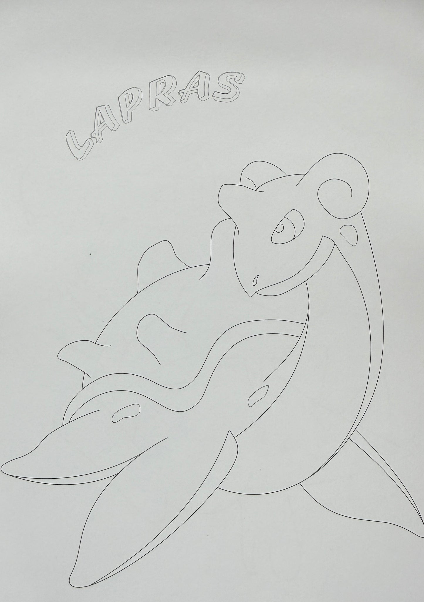 Раскраска Pokémon для детей – Mega Blastoise и Lapras | Творческая книга