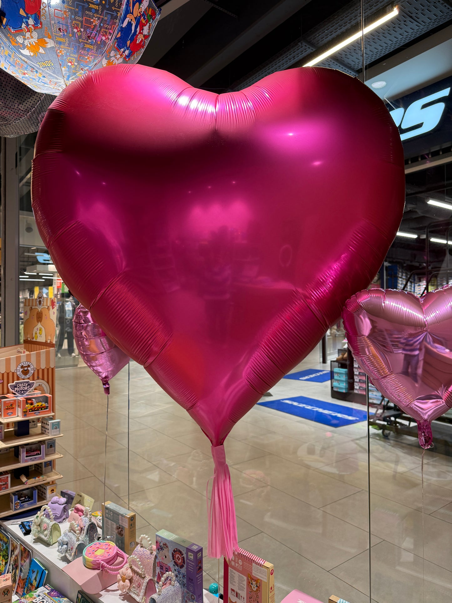 Giant Heart Helium Balloon (1.73 m) – Pink or Red