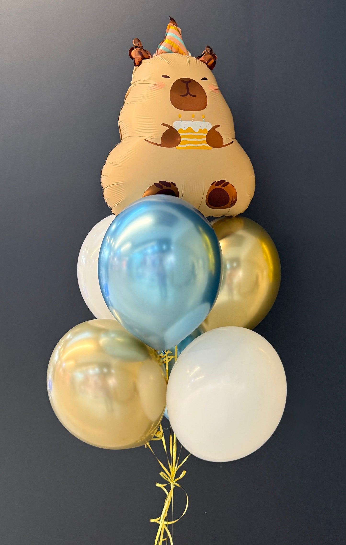 Custom Helium Balloon Bouquet with Number Balloons