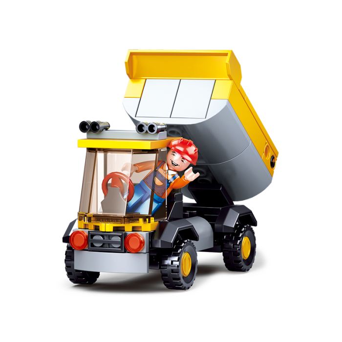 Sluban Dump Truck – 83-Piece Construction Set