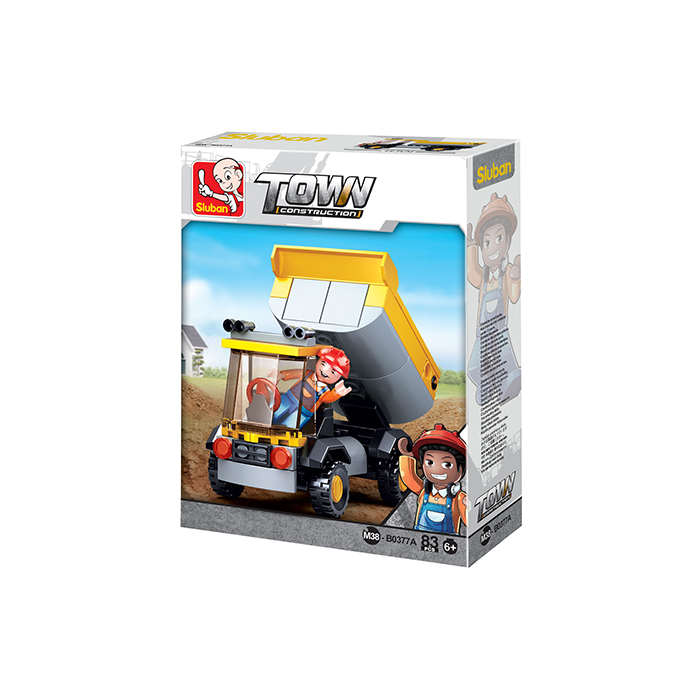 Sluban Dump Truck – 83-Piece Construction Set