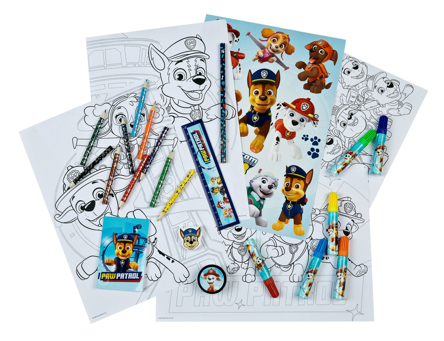 Zīmēšanas un rakstīšanas komplekts "Paw Patrol" - 35 gabali Apraksts: