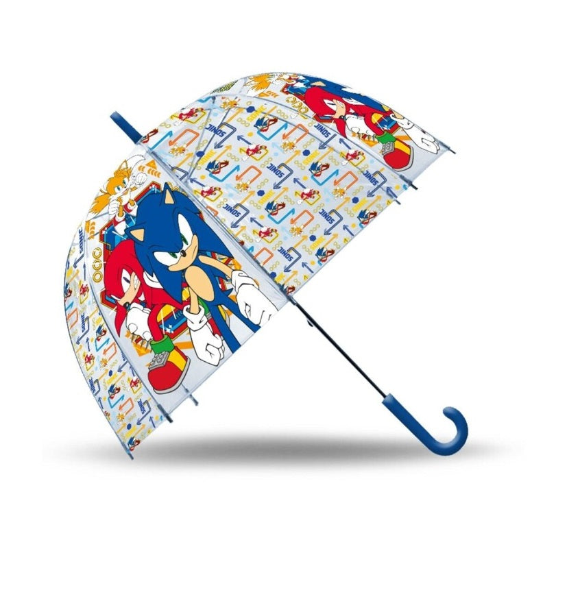 Caurspīdīgs Sonic lietussargs