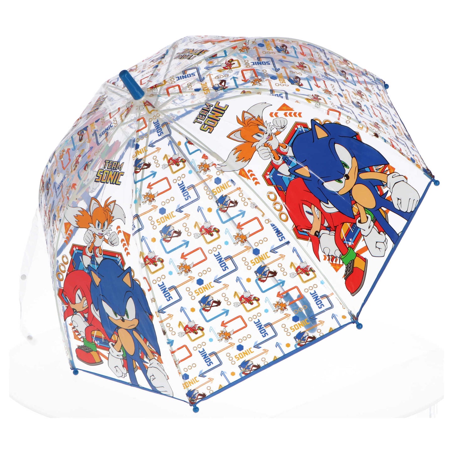 Caurspīdīgs Sonic lietussargs