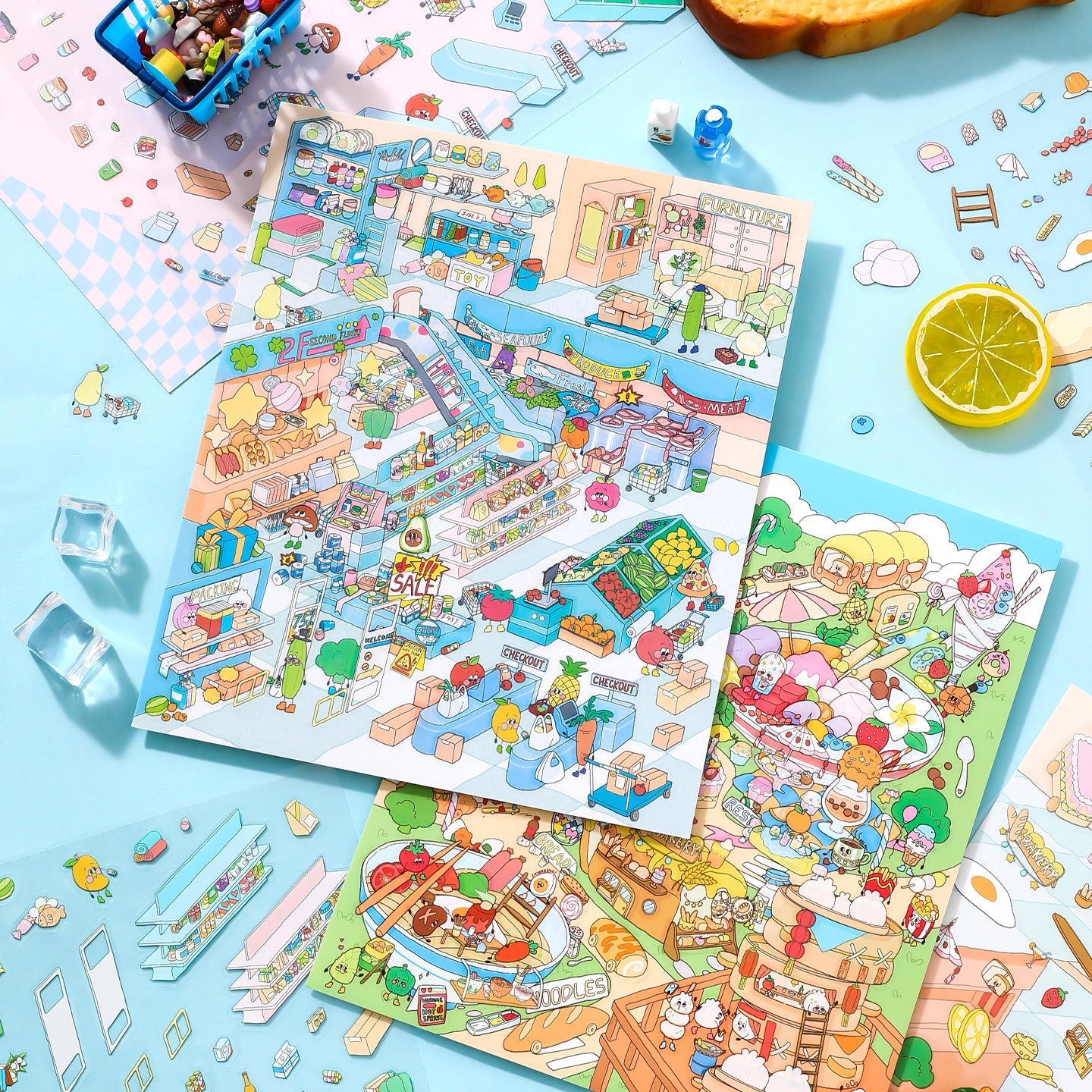 Creative Scenery Stickers – Relaxing & Imaginative Sticker Worlds