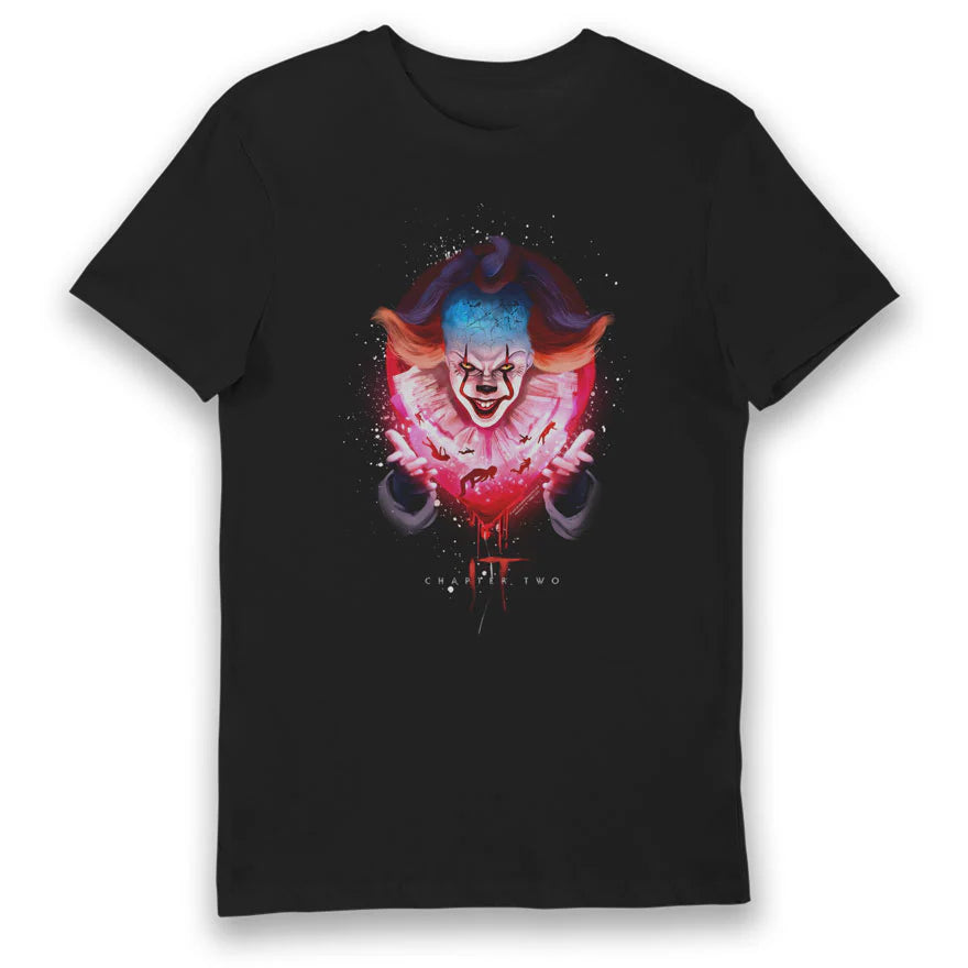 Футболка IT Chapter Two Pennywise Glow для взрослых – Официальный мерч хоррор-фильма