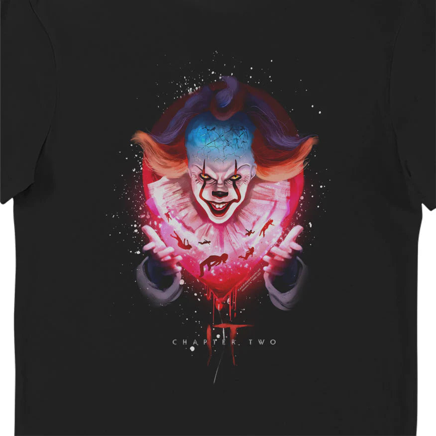 Футболка IT Chapter Two Pennywise Glow для взрослых – Официальный мерч хоррор-фильма