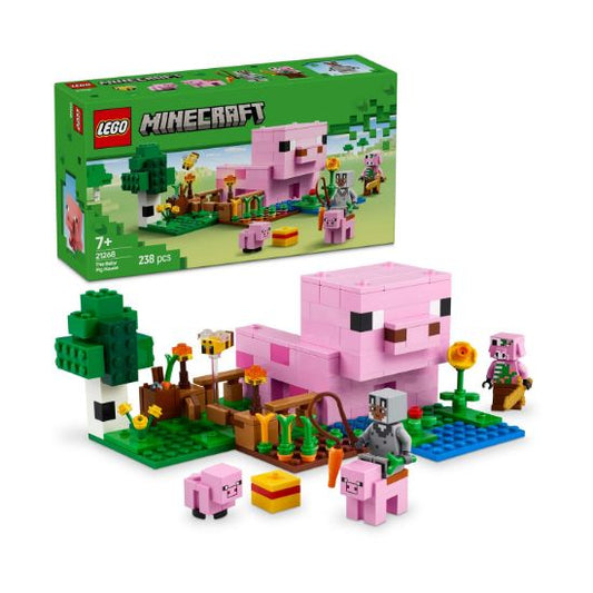 LEGO® Minecraft®: Домик Поросёнка – Набор для творчества (238 деталей)