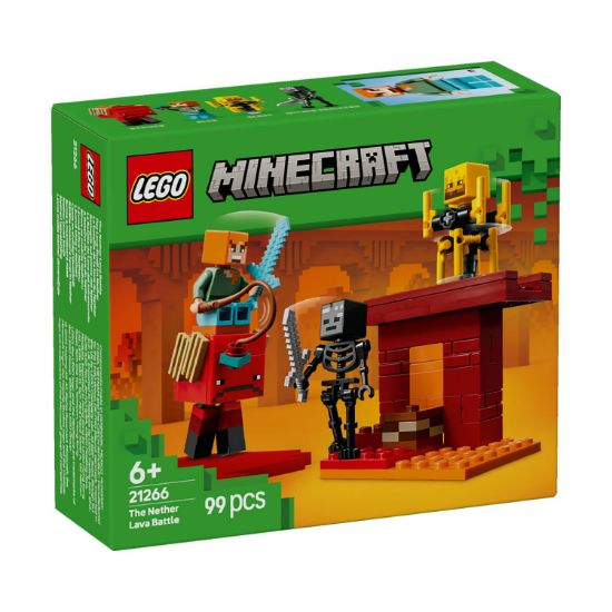 LEGO® Minecraft®: Битва в Нижнем мире с лавой – строй и сражайся