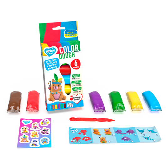 LOVIN' Aroma Scented Play Dough Set, 6 Colours, 210 g