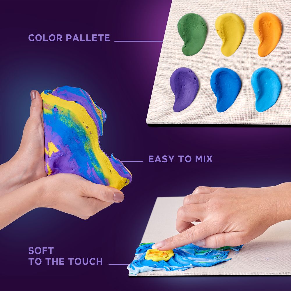 OKTO Air Clay “Starry Night” 3D Painting Kit, 30 × 40 cm