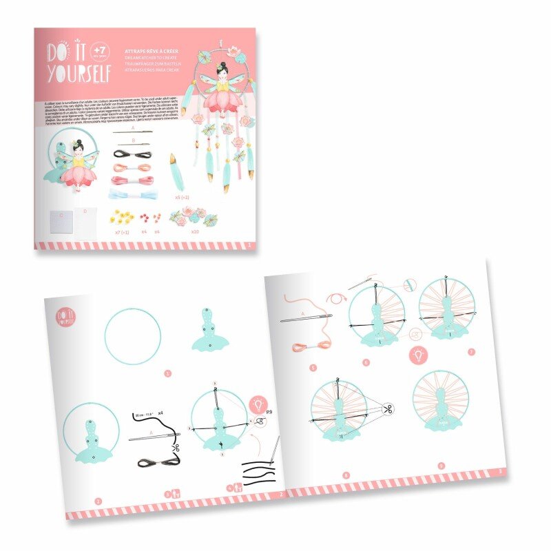 Dari pats – Sapņu ķērājs Feja | Radošais DIY komplekts bērniem (15×40 cm)