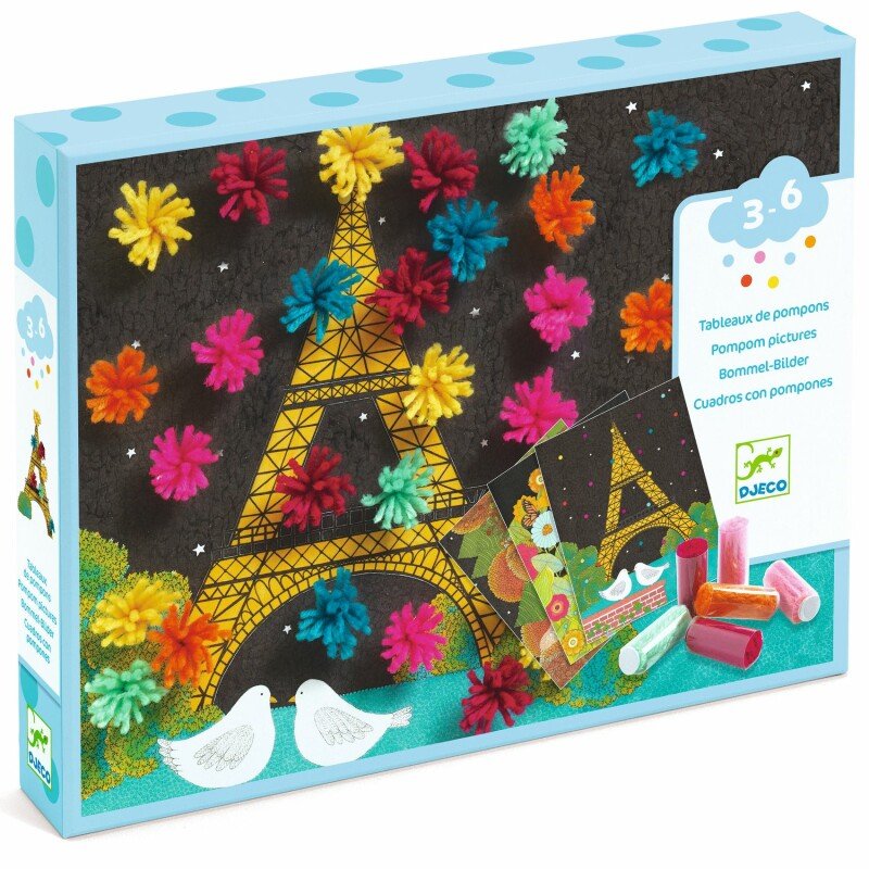 Djeco Pompon Pictures Craft Kit – An Explosion of Pompoms