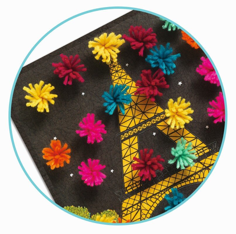 Djeco Pompon Pictures Craft Kit – An Explosion of Pompoms