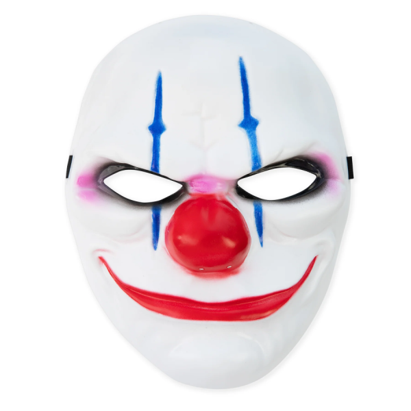 Scary Clown Mask for Halloween, 24 × 19 cm