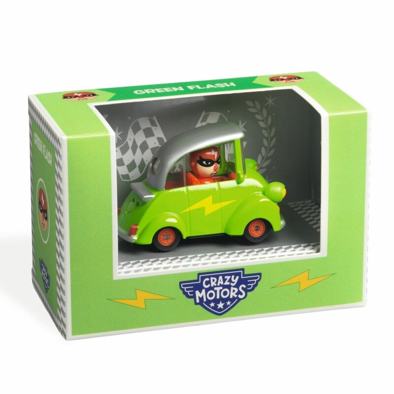 Машинка DJECO Crazy Motors «Зелёная молния» — Green Flash