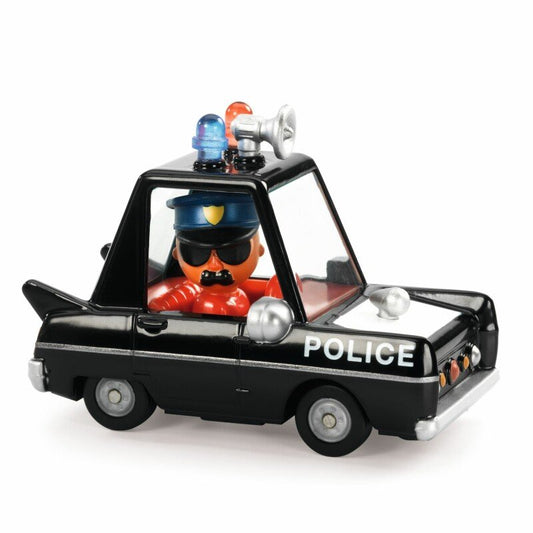 DJECO Crazy Motors Hurry Police Toy Car