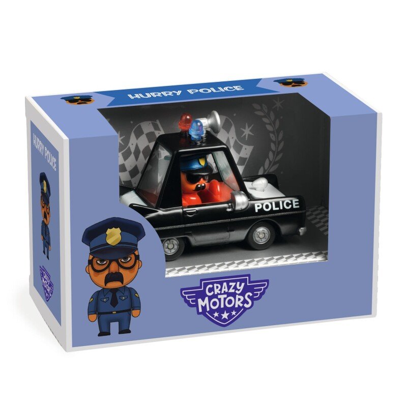 Полицейская машинка DJECO Crazy Motors «Шустрый полицейский» — Hurry Police