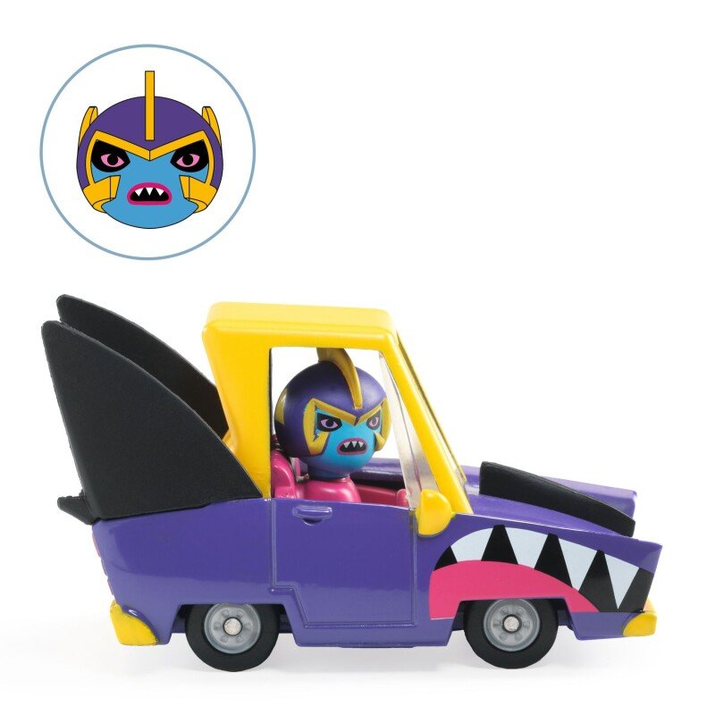 Crazy Motors Shark N’Go Metal Toy Car with Driver