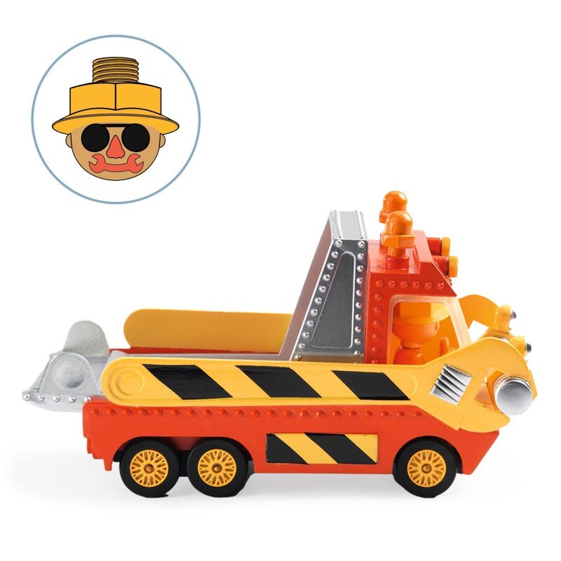 Crazy Motors Crazy Truck Tow Truck with Platform and Driver