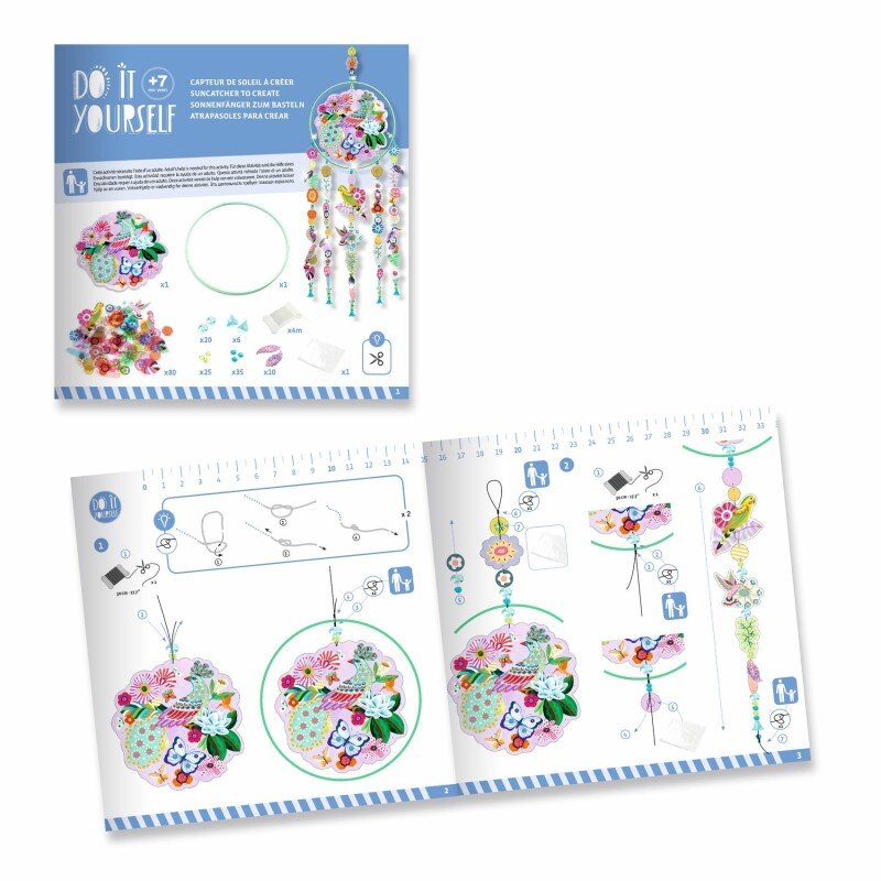 Dari pats – Saules ķērājs “Paradīzes putns” (50×16 cm) – Radošais komplekts bērniem no 7 gadiem