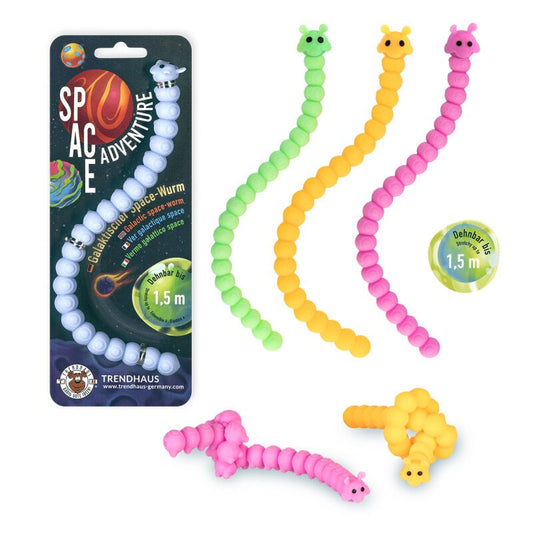 Staipīgā rotaļlieta “Kosmosa tārps” – fidget rotaļlieta