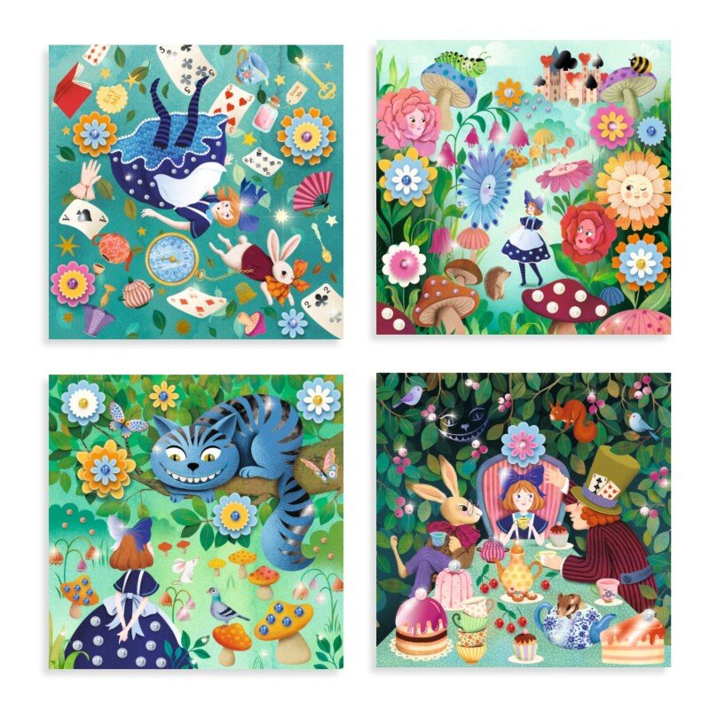 Pasaku dekorēšana – Alise Brīnumzemē (4 aktivitātes vienā)