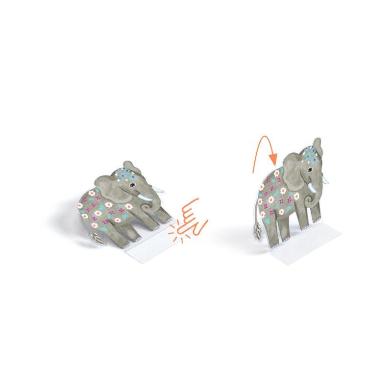 Djeco Reusable 3D Stickers – Animals