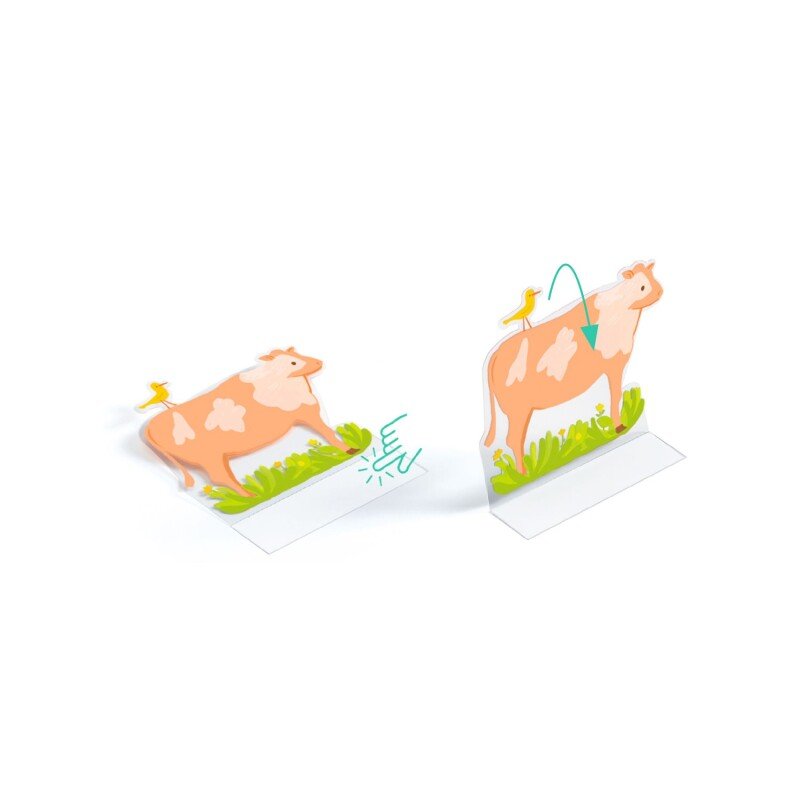 Djeco Reusable 3D Stickers – Farm