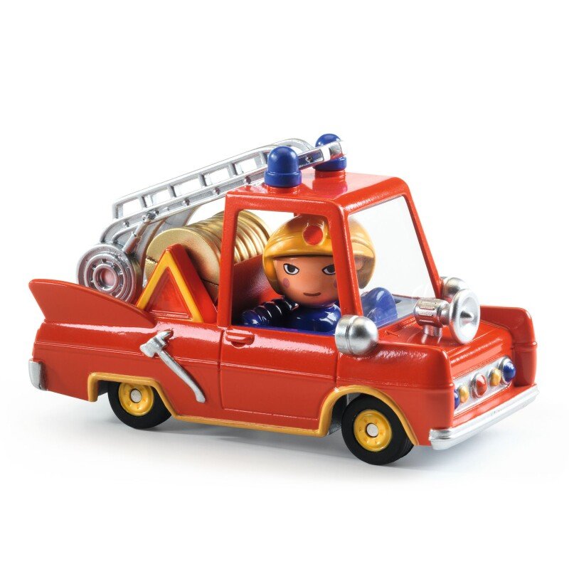 Маленькая пожарная машинка DJECO Crazy Motors 