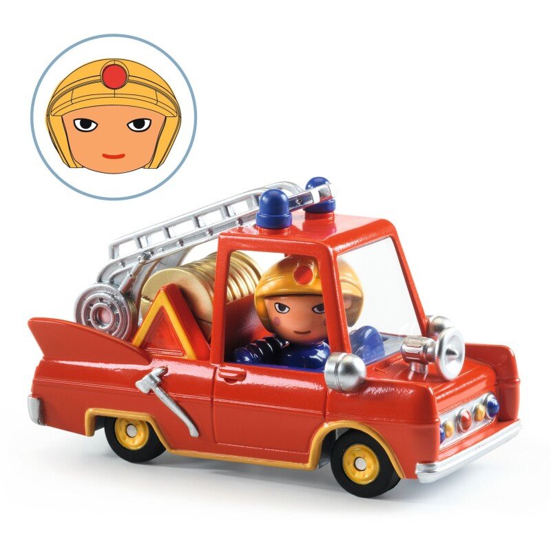 Маленькая пожарная машинка DJECO Crazy Motors 