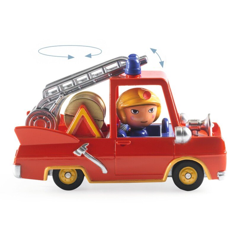 Маленькая пожарная машинка DJECO Crazy Motors 