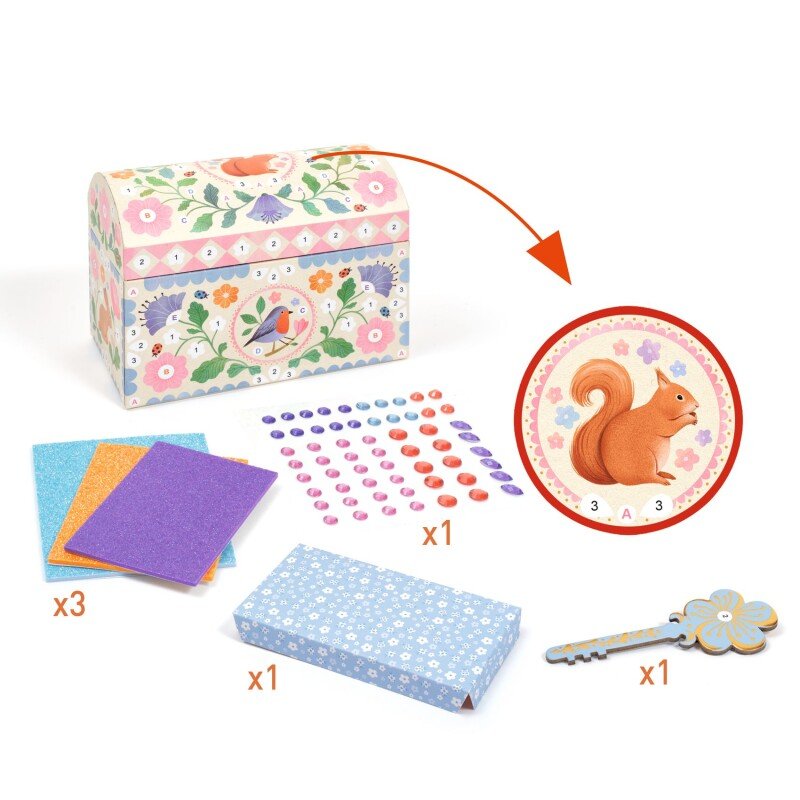 Djeco DIY Precious Treasure – Chest to Decorate